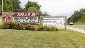 St. Trinity's Roadside Sign